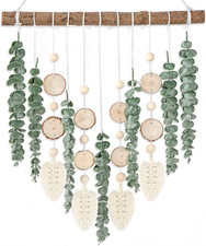 21" Eucalyptus Wall Hanging Decor Artificial Eucalyptus Plant Fake Greenery Home