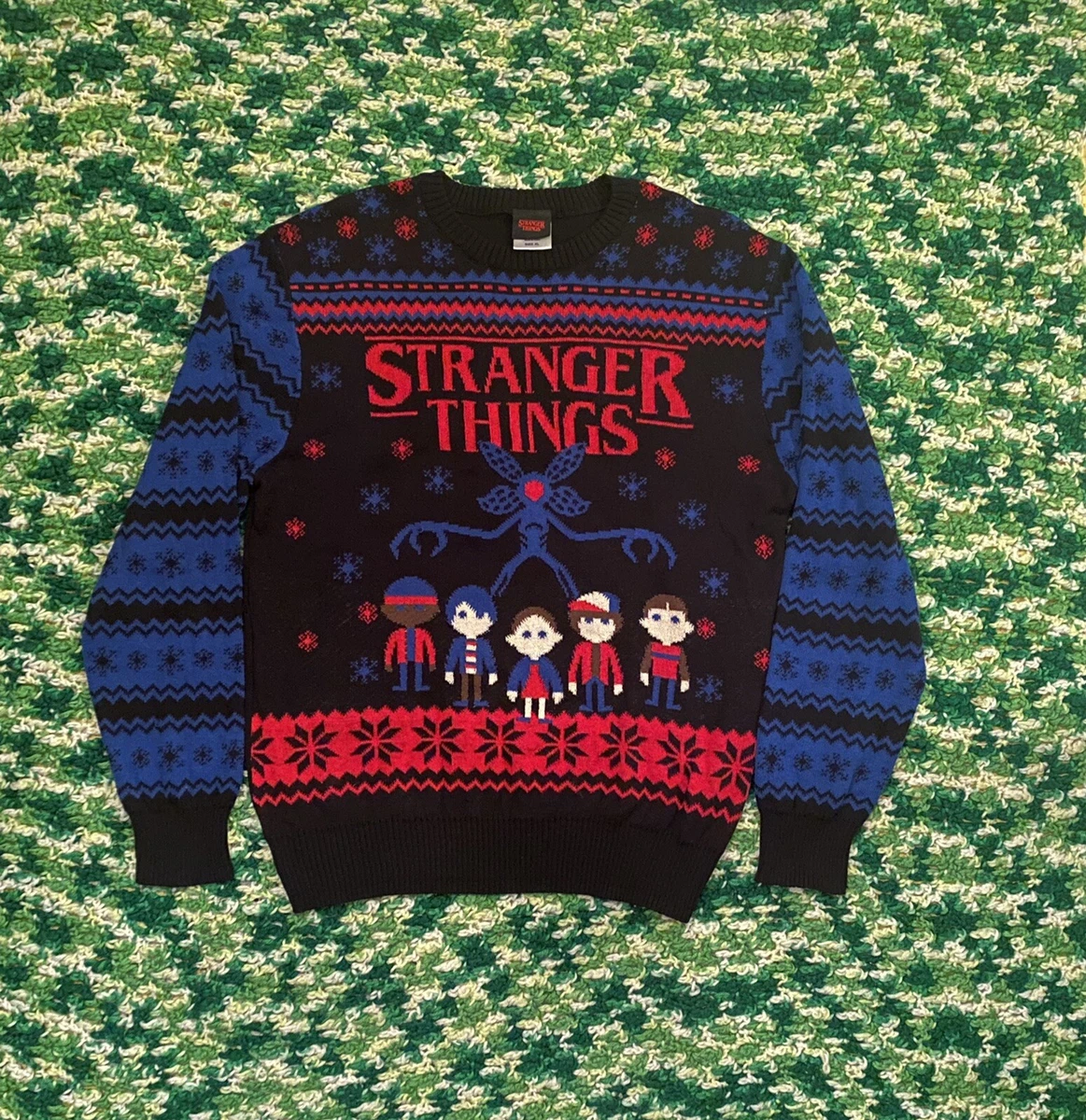 Stranger Things Ugly Christmas Sweater XL Netflix Original Merchandise  Hawkins