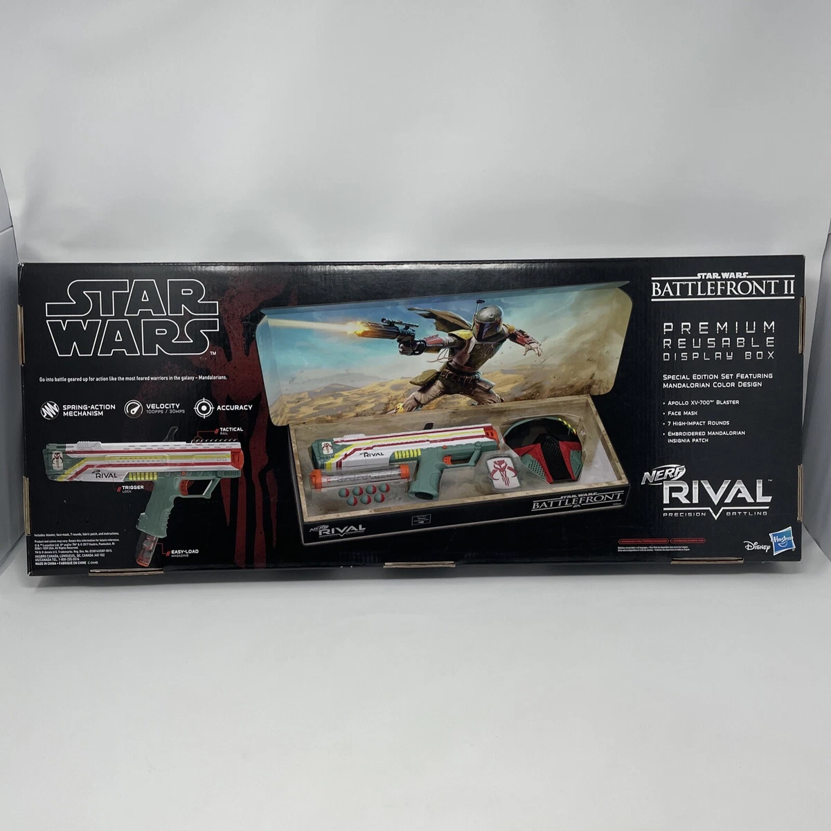 Nerf Rival Boba Fett Star Wars Battlefront Mandalorian Warrior Edition RARE