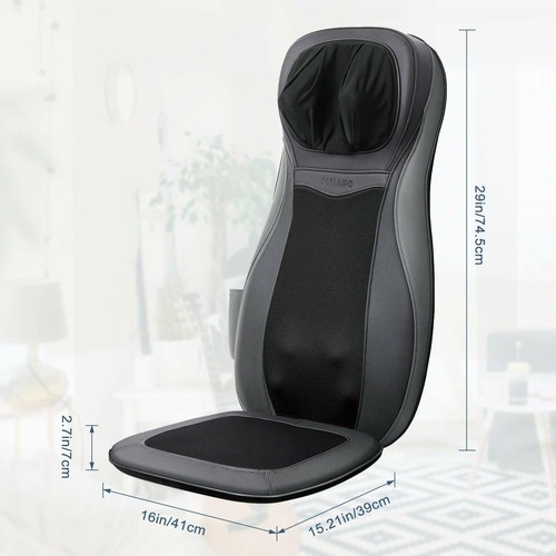 Back Neck Massage Seat Chair Cushion with Heat 3D Finger Pressure & Vibration - Picture 9 of 9
