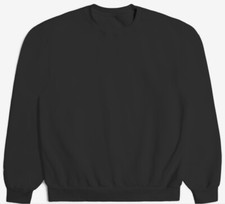 Behind the Scenes Apparel BTSA-016-RFLC-Black Standard Fit Crewneck GABARDINE