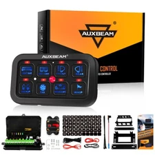 Auxbeam 8 Gang Switch Panel On-Off Circuit Control Relay System Box For Toyota