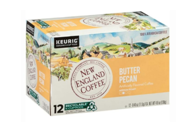 New England Coffee, Butter Pecan Medium Roast Coffee, 12 Ct K-Cups (3 Pack)  | eBay