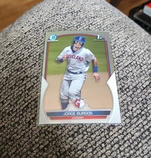 2023 Bowman Chrome Baseball Jorge Burgos 1st BCP-98 Cleveland Guardians