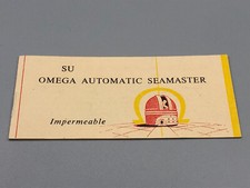 VINTAGE MID 50s 1950s OMEGA SEAMASTER AUTOMATIC 6 PAGES BOOKLET MANUAL SPANISH