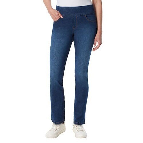 Gloria Vanderbilt Jeans Womens 12 Medium Wash Amanda Straight Leg Slimming NWT - Picture 1 of 10