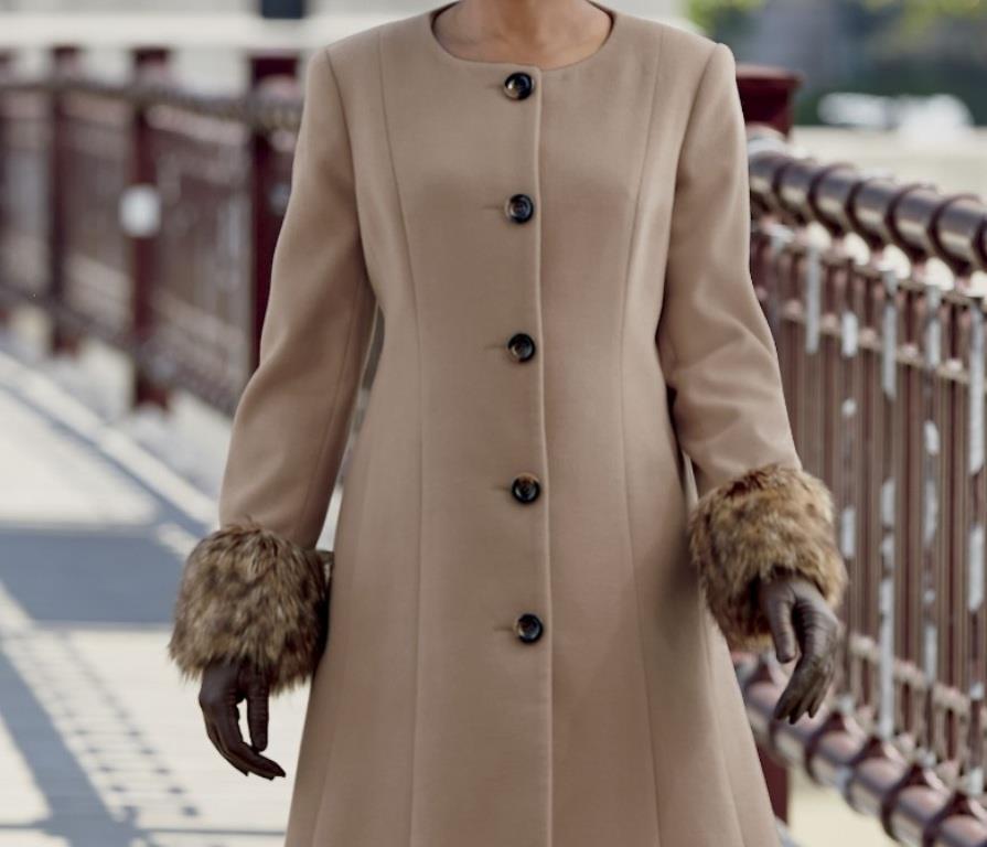 Women's Church heavy long Coat Jacket Winter Outerwear plus tag 3X