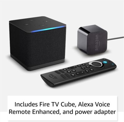 おまけ付き Fire TV Cube 4K HDR Wi-Fi 6 Fire TV Cube, Hands-Free Streaming Device with Alexa, Wi-Fi 6E, 4K