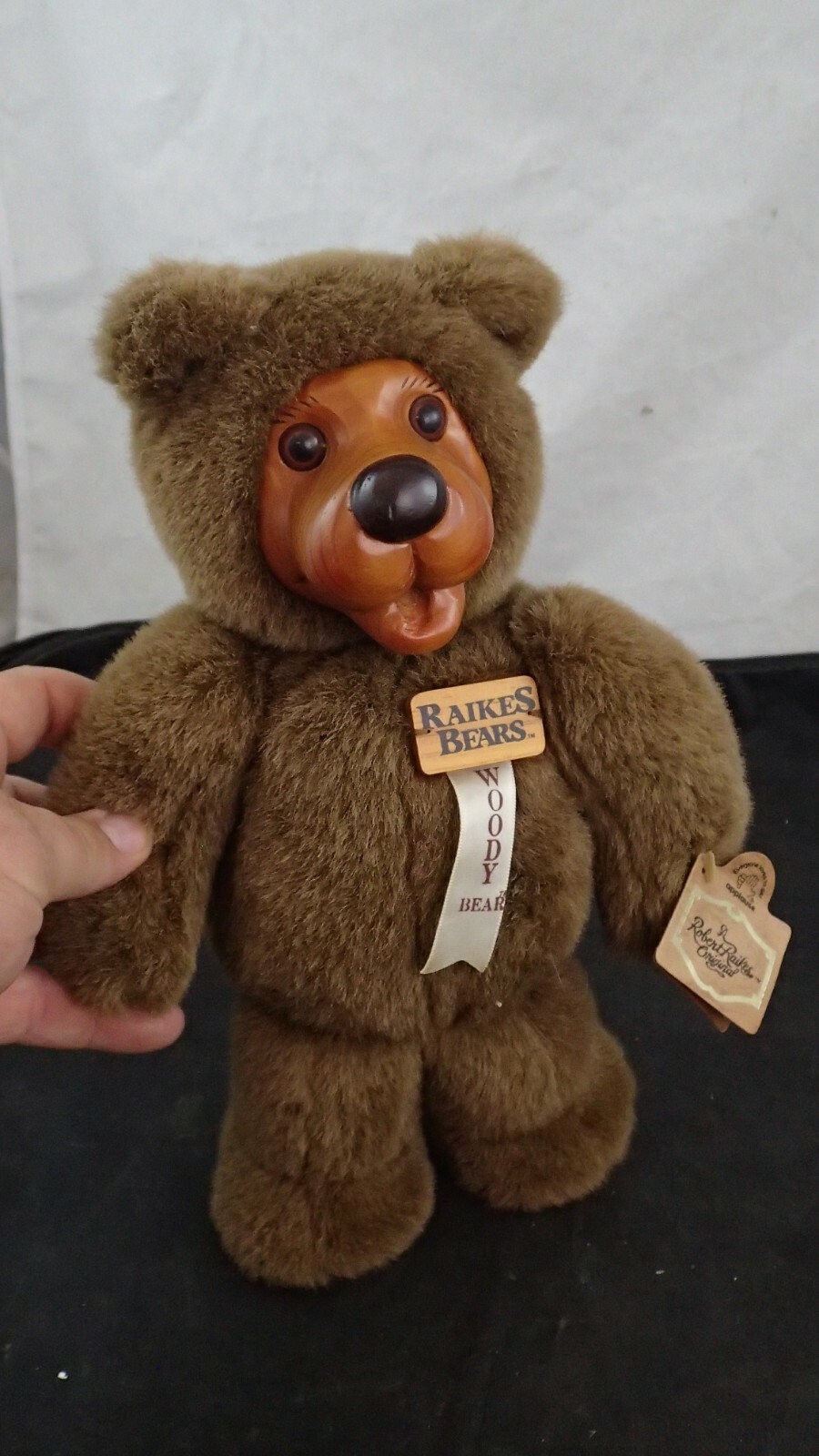 Robert Raikes Bears 12" Woody Bear with Tags, Wood Face and Feet eBay