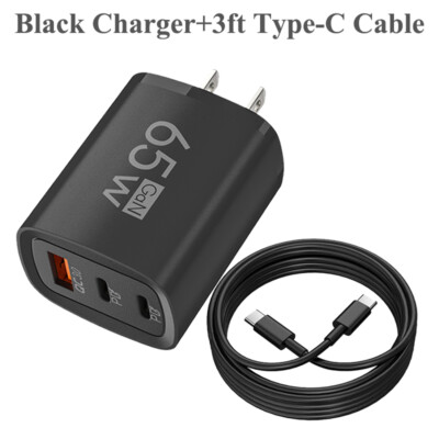 65W Fast Charging USB Type C Wall Charger For iPhone 16 Pro Max 16e 15 14 13 12 