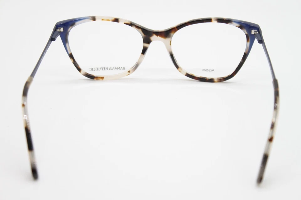 NOVO ÓCULOS BANANA REPUBLIC MARCIA TCB AZUL TARTARUGA AUTÊNTICO 52-18 - Imagem 4 de 4