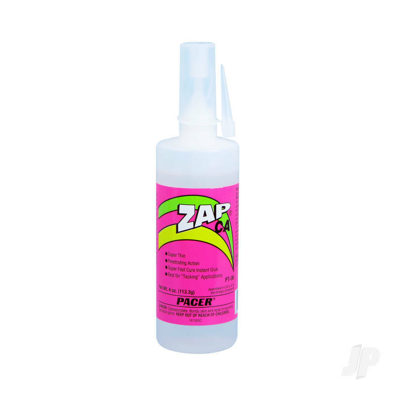 Pacer ZAP CA 4oz. Thin Cyano Super Glue. Includes Fine Nozzle