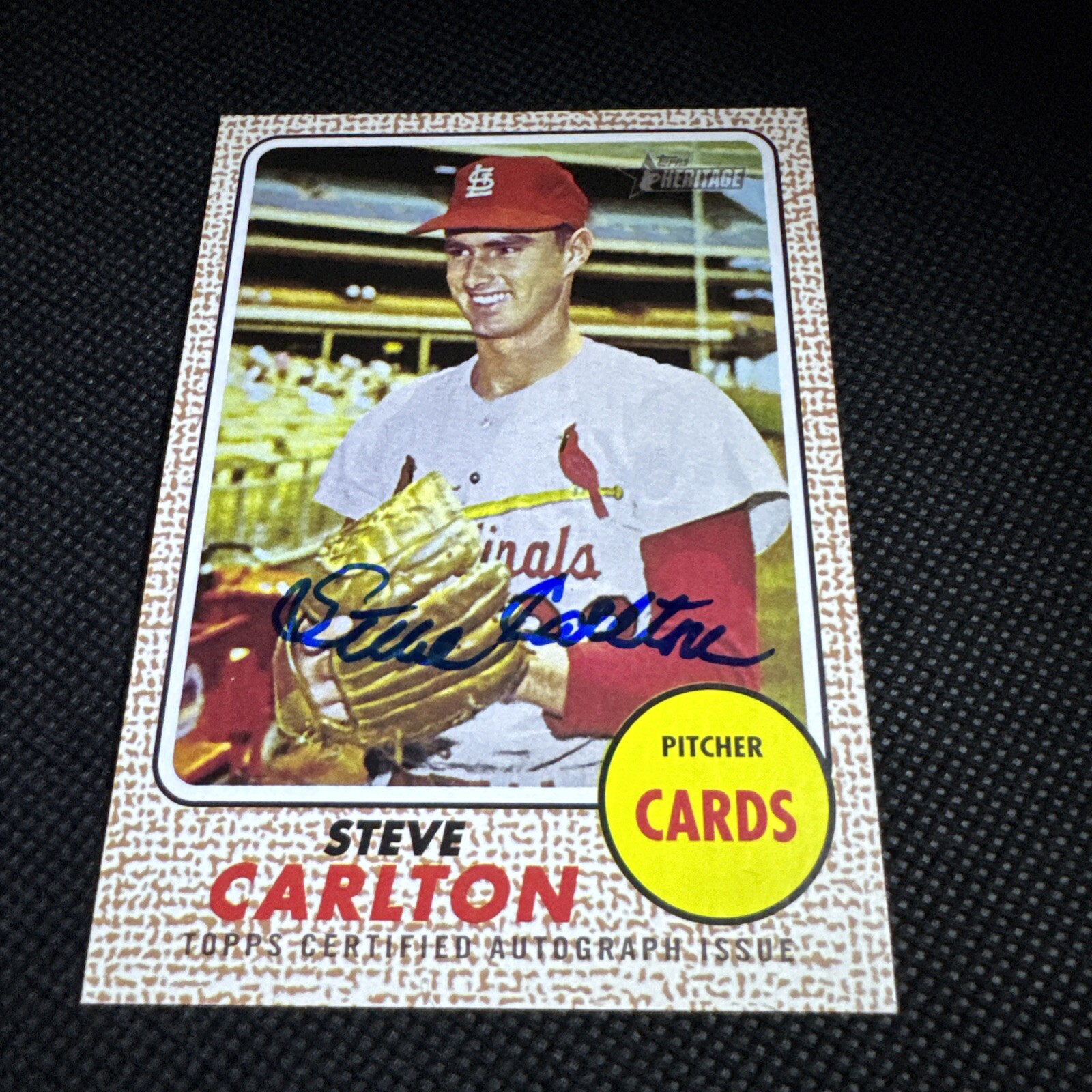 2017 Topps Heritage Real One Autographs #ROA-SC Steve Carlton Cardinals ￼