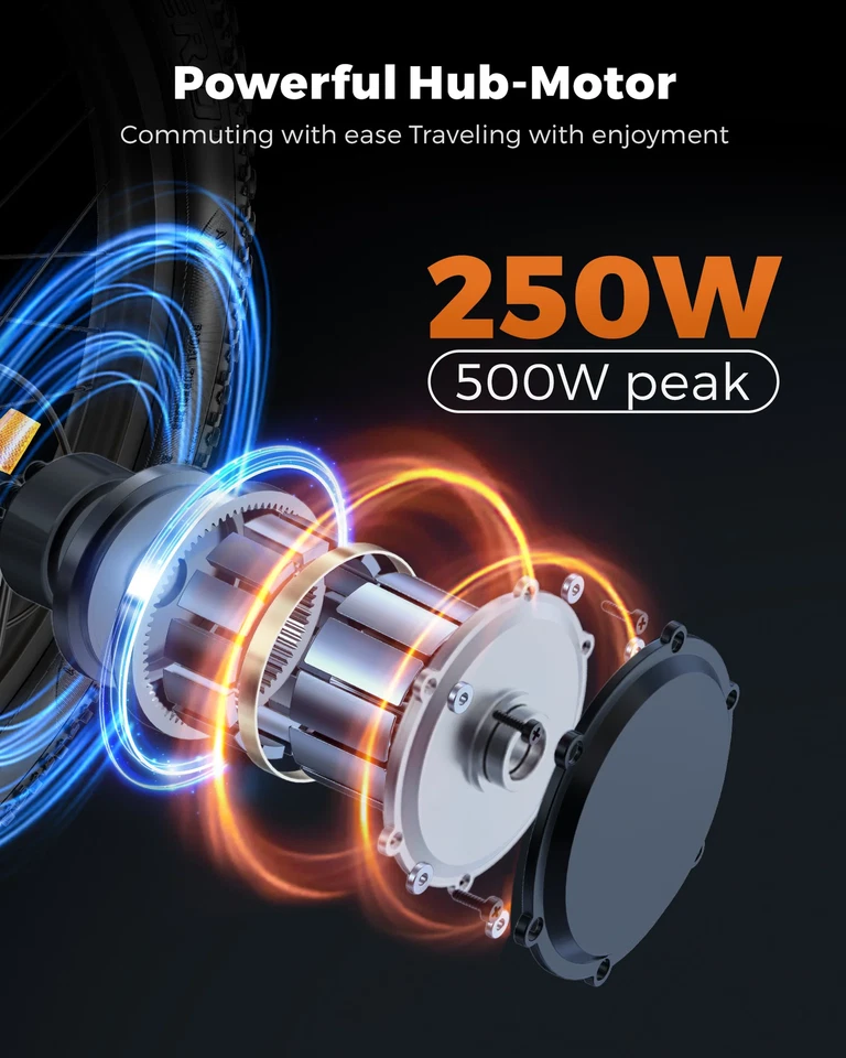 ENGWE Mens/Womens Electric Bike 20 Inch 48V 10AH City E-Bike 250W 55km - Image 3 of 4