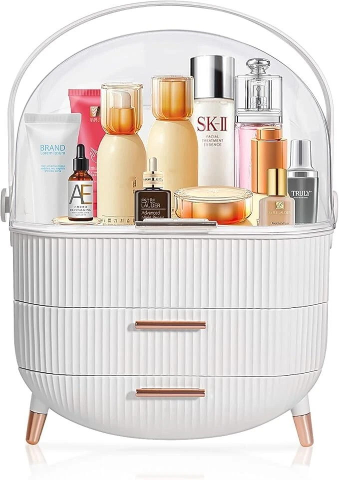 Makeup Organizer for Vanity Cosmetics Organizer for Your Daily Skin Care Routine