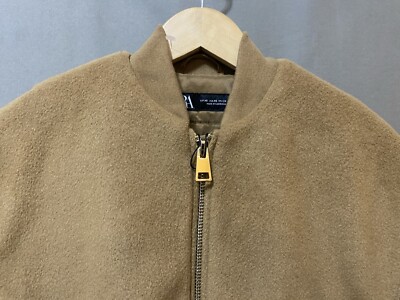 NWOT ZARA Women Collared Full Zip Wool Like Cropped Bomber Jacket