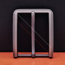 Classic stainless Plated Rectangle men Single Prong Leather Belt Buckle Fit 39mm