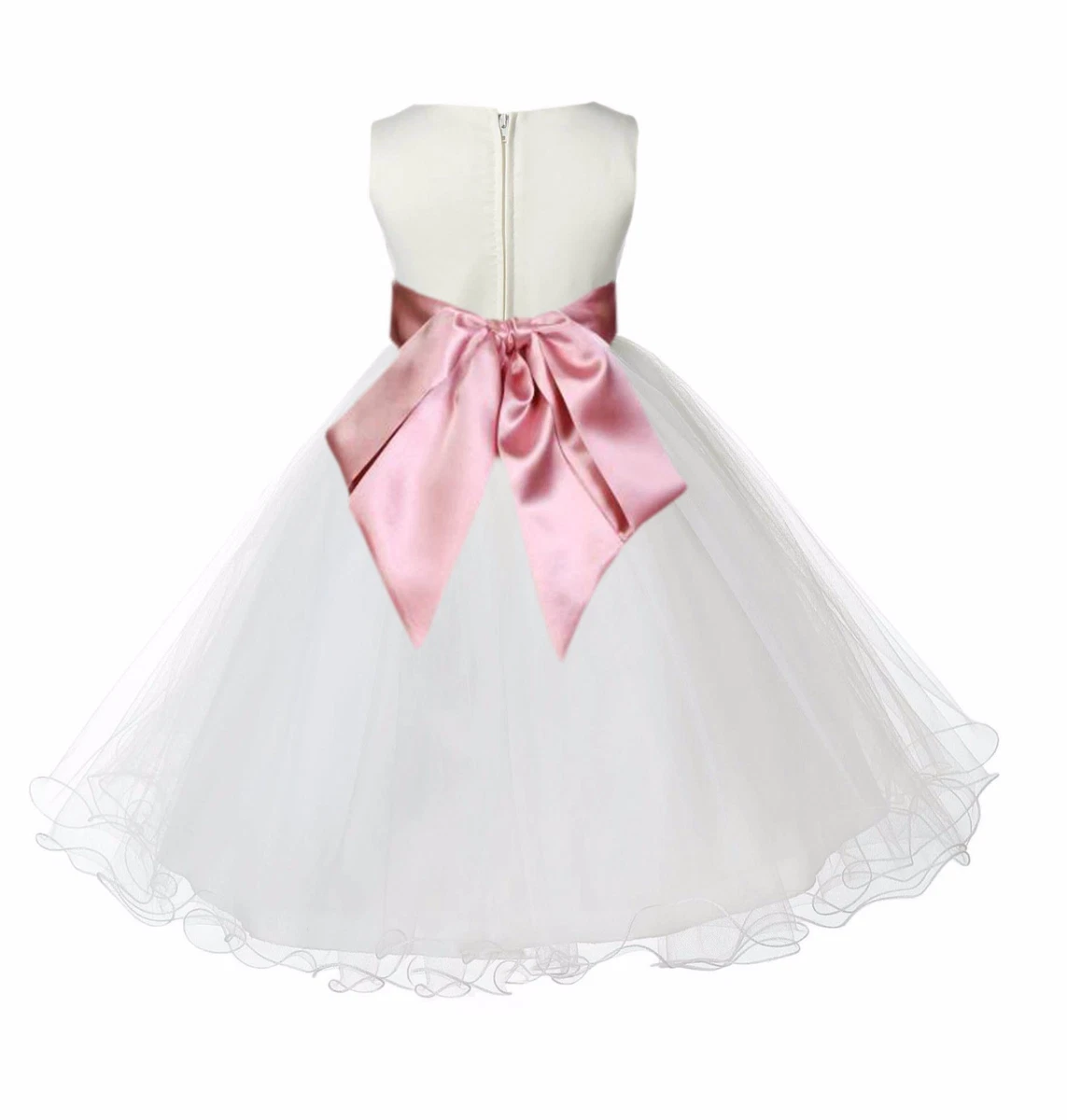 Wedding Dusty Pink Dresses for Girls for sale | eBay