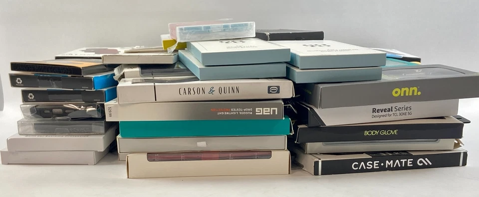 Lot of 62 Phone Cases & Tempered Glass iPhone Samsung Pixel OnePlus TCL - Image 3 of 3