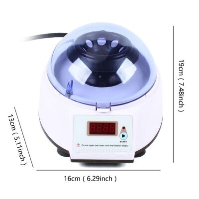 Plasma PRP Microcentrifuge High-speed LCD Display Centrifuge Lab & 2 Rotor New