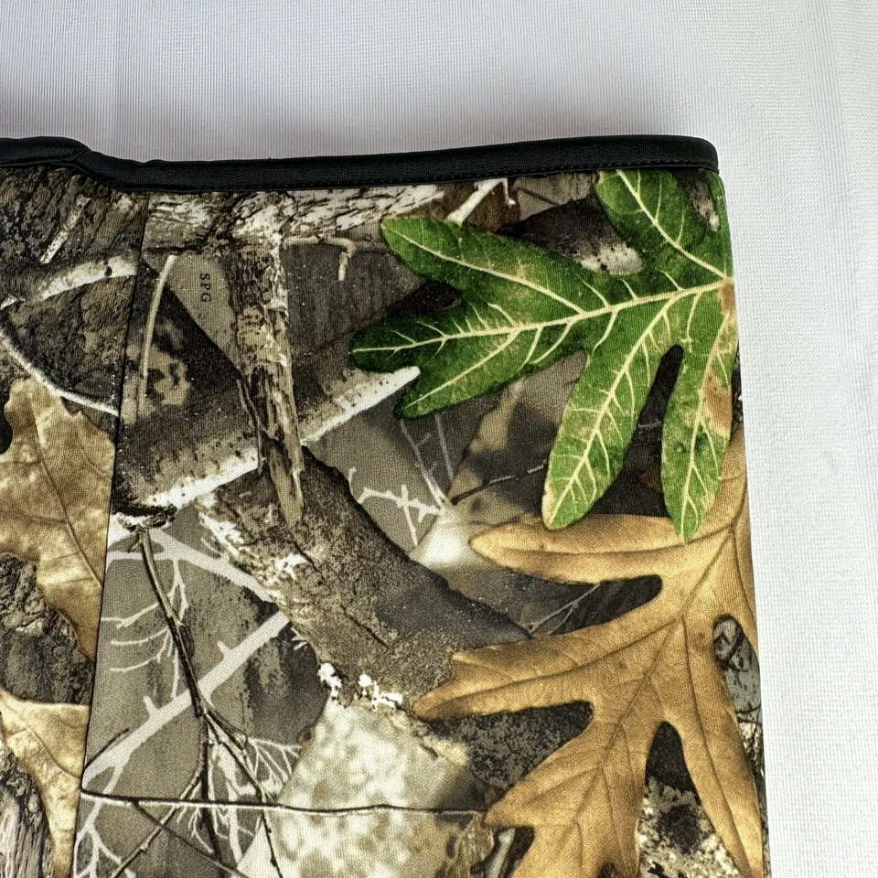 Huntworth Neck Gaitor Face Mask RealTree Edge Heavy Weight Fleece Blaze Orange - Image 3 of 4