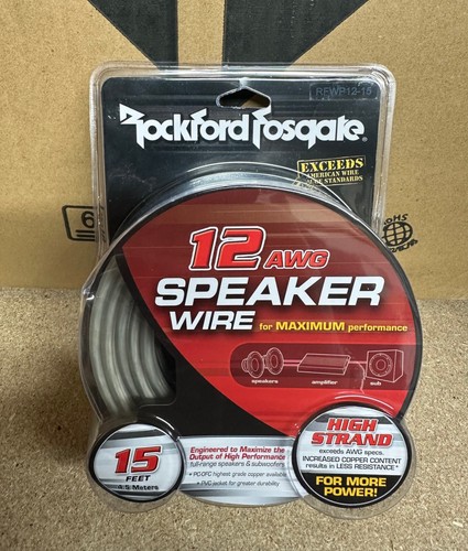 Speaker Cable for Car/Home Audio Subwoofer Sub 12AWG 15-feet 4.5metres QUALITY - Picture 1 of 3