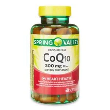 Spring Valley CoQ10 Rapid Release Softgels ~ 60 Softgels ~ Exp 11/2025+