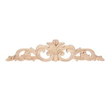 MUXSAM Carved Wood Appliques Onlays, Long Wooden Decals Trim Molding Rosette ...