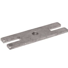 560634 Overflow Adapter Plate / aluminum / threaded