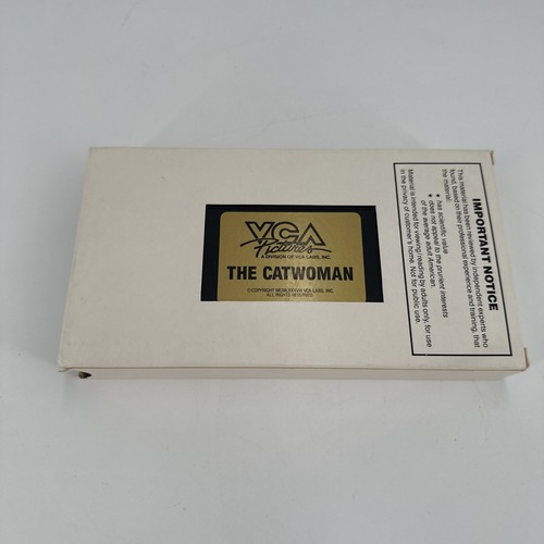 John Leslie's The Catwoman VHS Screener Box Rare Cult Classic White Box