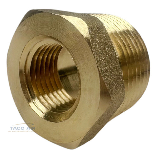 Adaptador de buje reductor hexagonal NPT macho x 1/2" hembra de 1" - Imagen 2 de 5