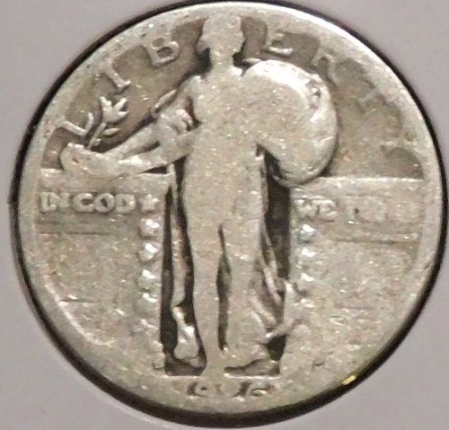 Silver Quarter - Standing Liberty - 1926-D (Cleaned / Scuffed surfaces) [63]