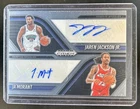 2024-25 Panini Prizm Black Ja Morant Jaren Jackson Jr. Dual Auto #DA-GRI