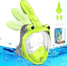 Kkdi Kids Snorkel Mask, Full Face Snorkel Mask for Kid 4-16, Foldable Snorkel...