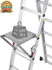 Ladder Work Platform System,Anti-Slip Extension Ladder Tool, Ladder Work Stand H
