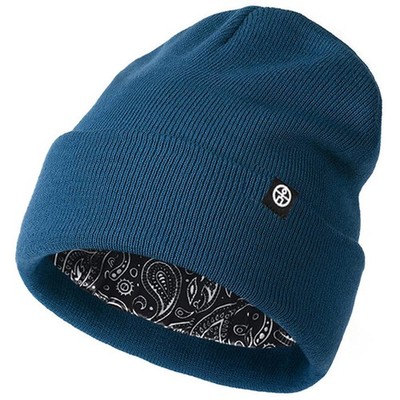 Damen gestrickte Wintermütze mit Seide gefüttert, warmes Futter weich atmungsaktiv...