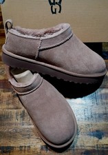 Womens UGG Classic Micro Suede Boots Rare  Sz 9.0 RARE ROCKY OAK COLOR 