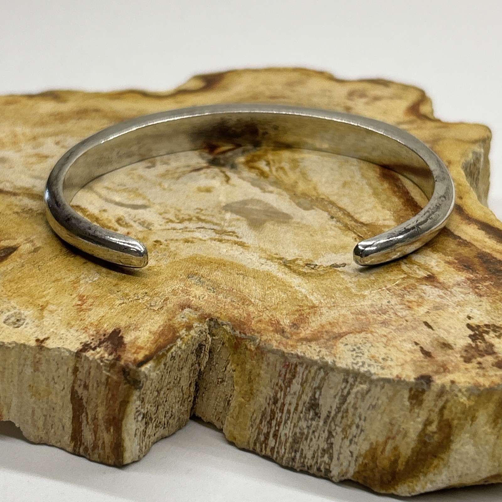 Silver And Turquoise Cuff Bracelet Stackable 8 St… - image 3