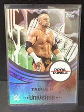 Triple H 2025 Topps Universe WWE #205 Royal Rumble Event Variation 