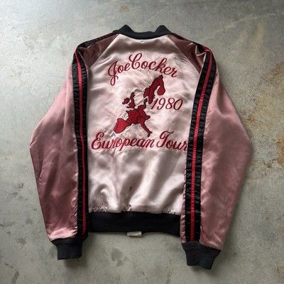 Vintage 1980 Joe Cocker Satin Tour Jacket Size Medium Rare Souvenir Style Grail
