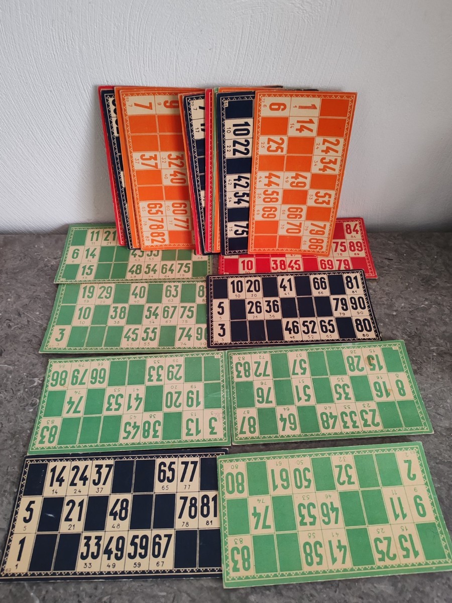 Loto Vintage En Bois Des Années 1950 - Boîte Ancienne, Parfaite Pour Collectionneurs