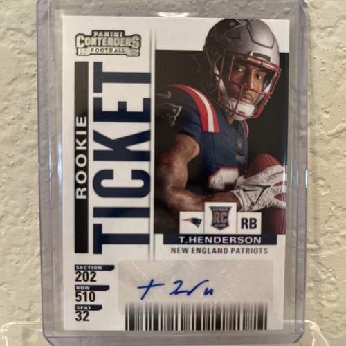 TreVeyon Henderson #23 2025 Panini Select Contenders Rookie Ticket card