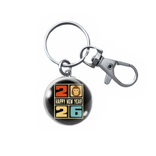2026 Bigfoot Happy New Year Keyring
