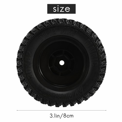 4-Teiliges Gummirad-Reifenset für MN86 1/12 RC Car DIY Upgrade Ersatzteilzu9642 - Bild 6 von 8