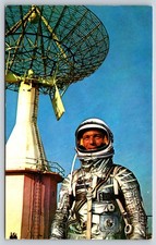 Postcard Navy Lieutenant Commander Scott Carpenter Spacecraft Aurora 7 U6