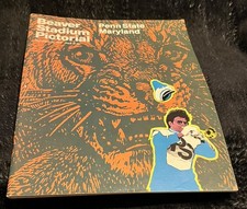 1977 Penn State vs Maryland Football Game Program Beaver Stadium Pictorial 