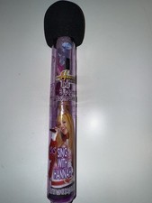 Disney HANNAH MONTANA Microphone With 3 Lip Balms Inside New Glitter Caps NIP