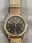 Rare Vintage Timex W8 30M Quartz Analog Women's Watch. Running Alligator Grain