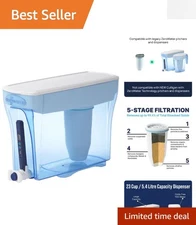 IAPMO Certified 5-Stage Water Filter Dispenser with TDS Meter - 23 Cup Capacity