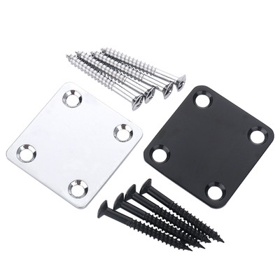 Mini Style Electric Guitar Neck and Body Connecting Steel Plate Neck Joint Plate